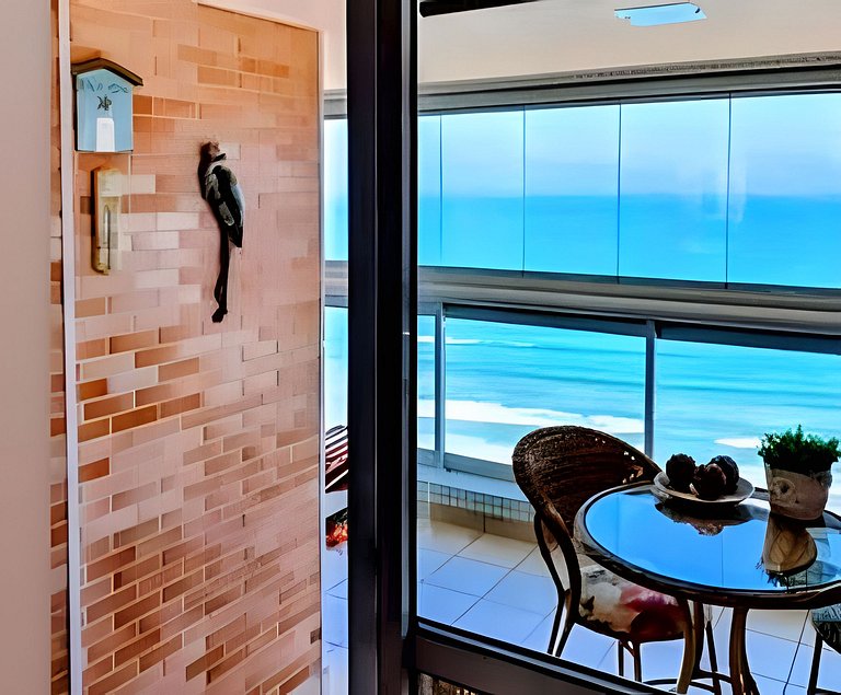 Frente Mar/24º/Ar/Enxoval/Piscina Aquec/Lazer