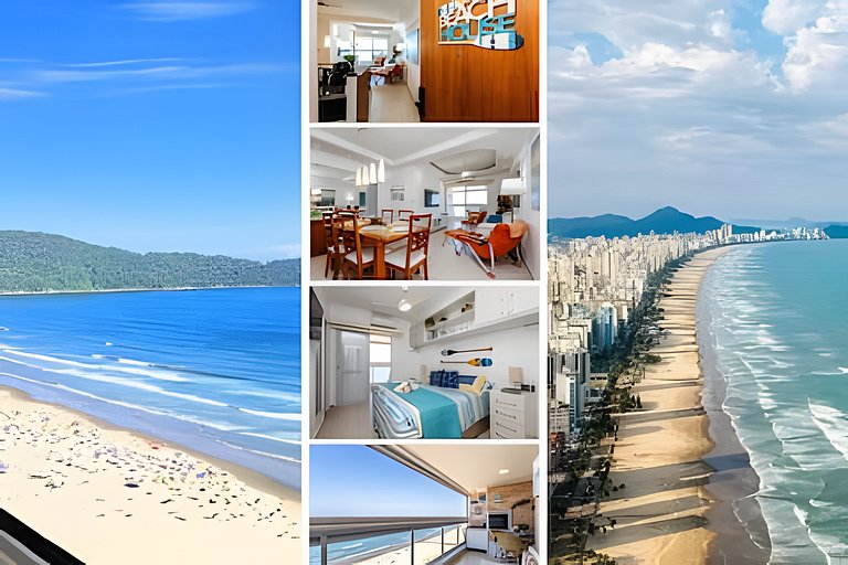 Frente Mar/24º/Ar/Enxoval/Piscina Aquec/Lazer