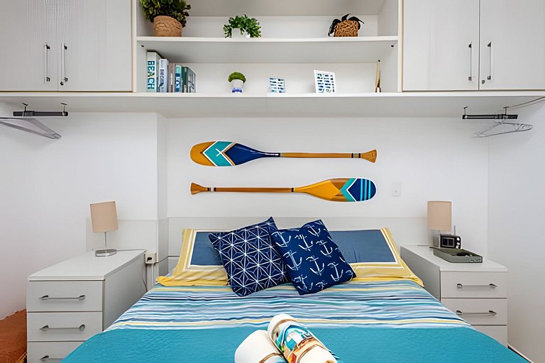 Frente Mar/24º/Ar/Enxoval/Piscina Aquec/Lazer