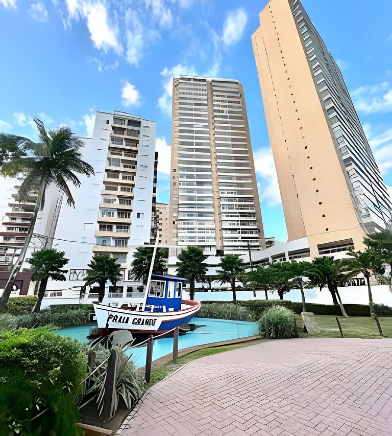 Frente Mar/24º/Ar/Enxoval/Piscina Aquec/Lazer