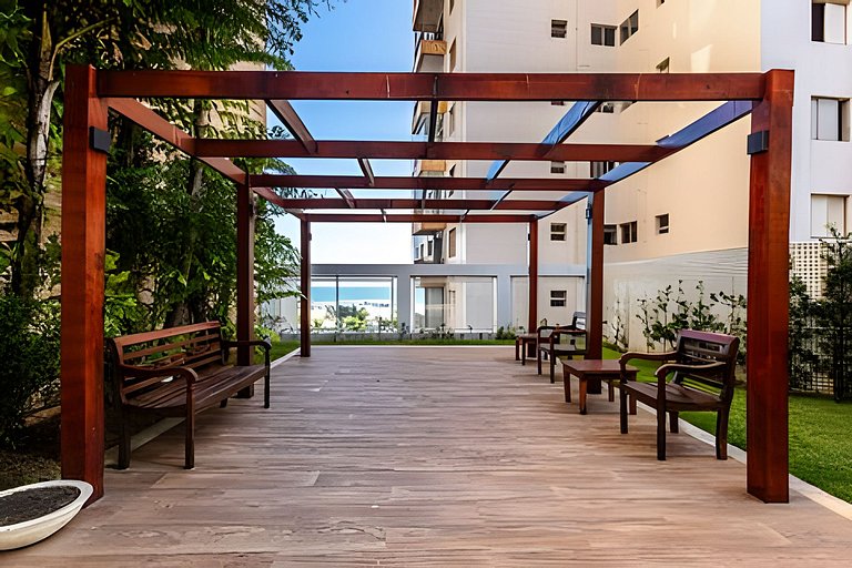 Frente Mar/24º/Ar/Enxoval/Piscina Aquec/Lazer