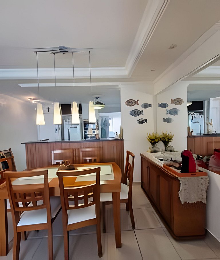 Frente Mar/24º/Ar/Enxoval/Piscina Aquec/Lazer