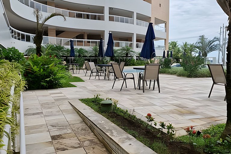 Frente Mar/24º/Ar/Enxoval/Piscina Aquec/Lazer