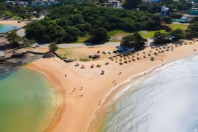 Refúgio Setiba: ar/wi-fi/pet friendly/gar/churrasqueira fogã