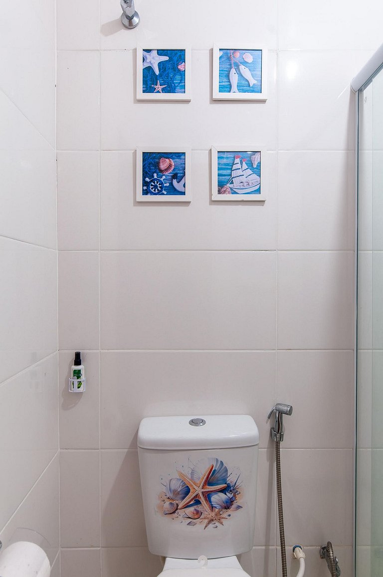 Refúgio Setiba: ar/wi-fi/pet friendly/gar/churrasqueira fogã