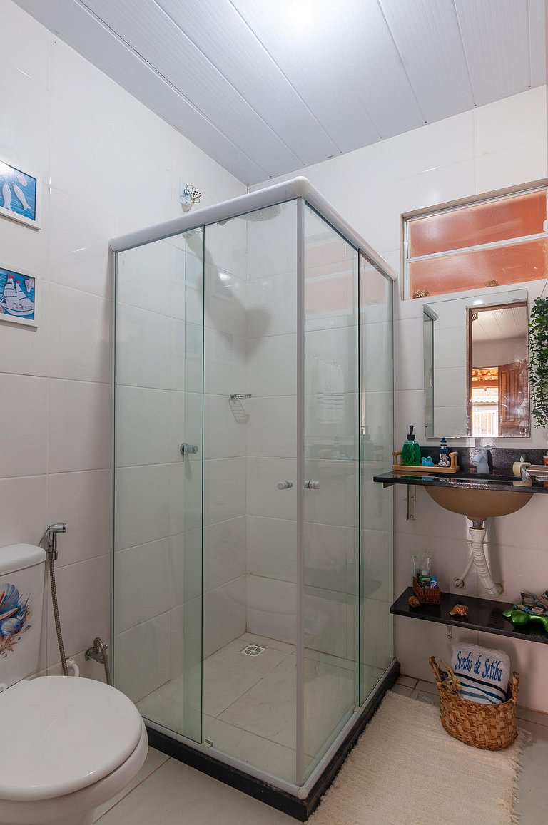 Refúgio Setiba: ar/wi-fi/pet friendly/gar/churrasqueira fogã