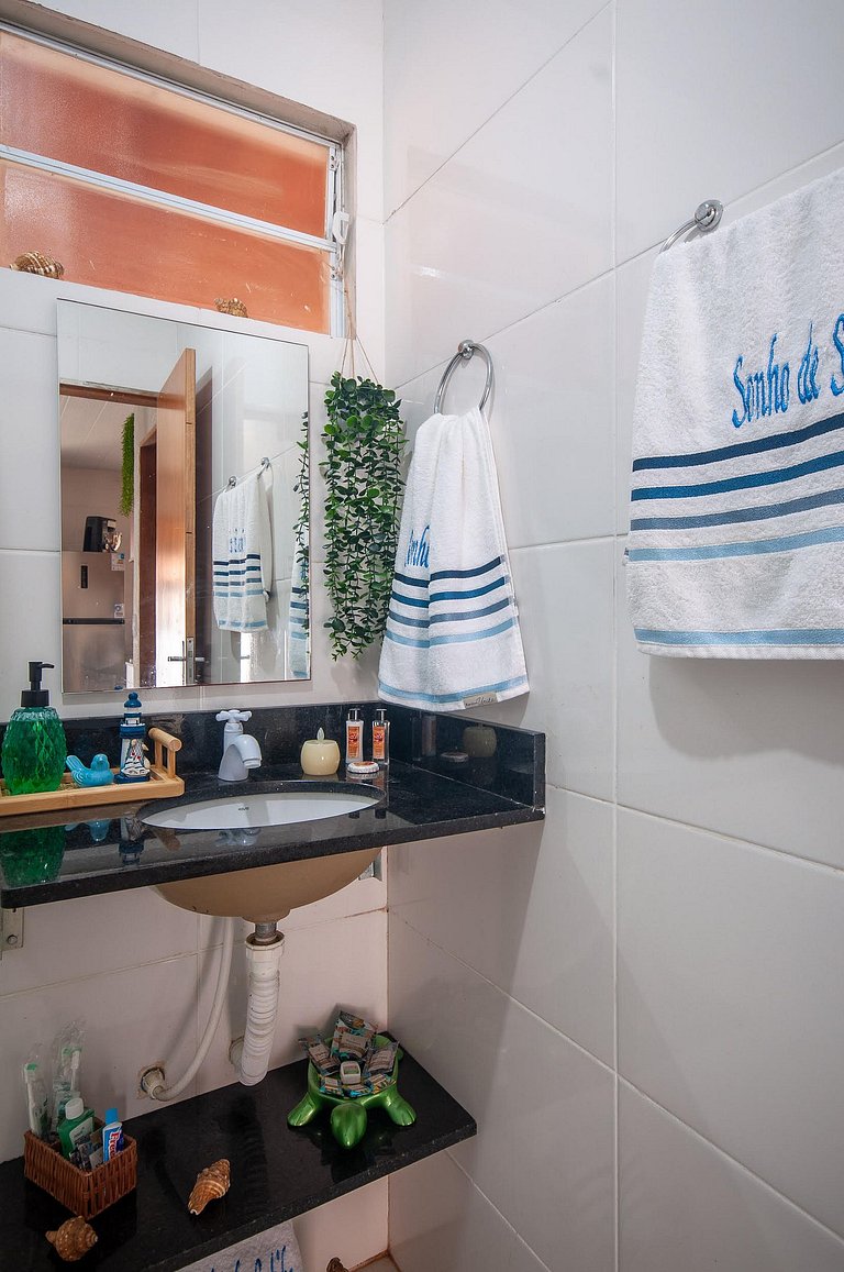 Refúgio Setiba: ar/wi-fi/pet friendly/gar/churrasqueira fogã