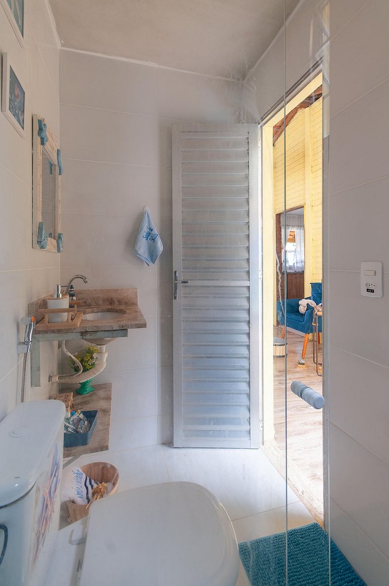 Refúgio Setiba: ar/wi-fi/pet friendly/gar/churrasqueira fogã