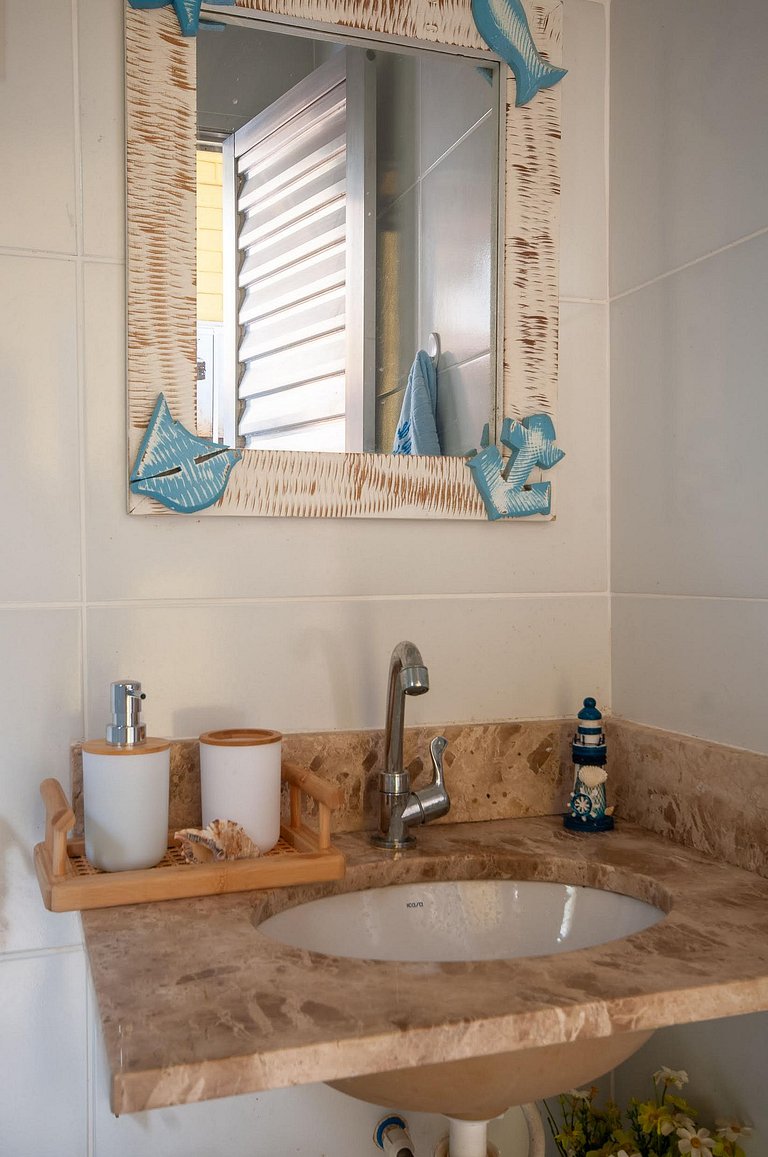 Refúgio Setiba: ar/wi-fi/pet friendly/gar/churrasqueira fogã