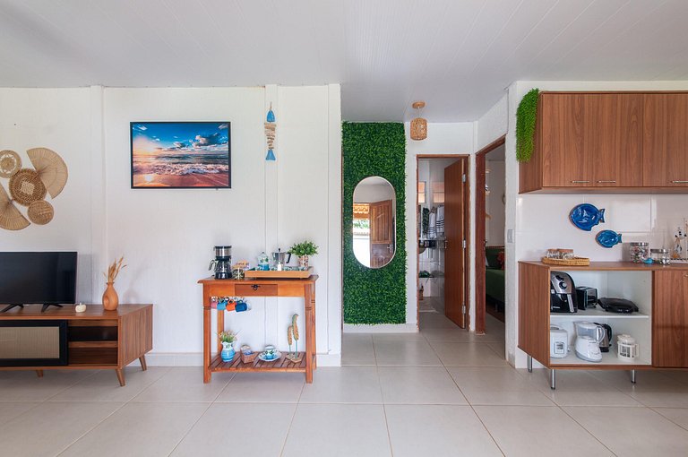 Refúgio Setiba: ar/wi-fi/pet friendly/gar/churrasqueira fogã