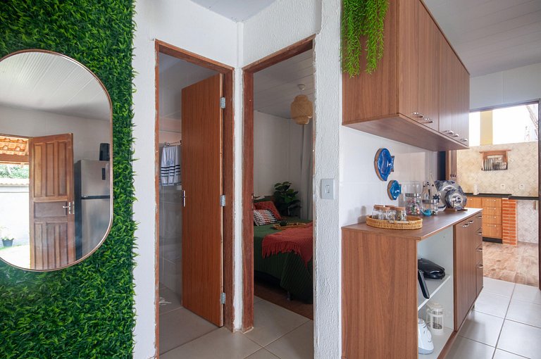 Refúgio Setiba: ar/wi-fi/pet friendly/gar/churrasqueira fogã