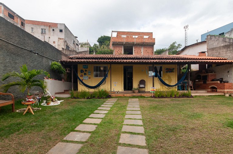 Refúgio Setiba: ar/wi-fi/pet friendly/gar/churrasqueira fogã