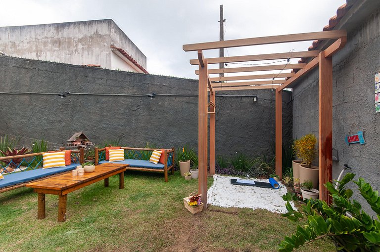 Refúgio Setiba: ar/wi-fi/pet friendly/gar/churrasqueira fogã