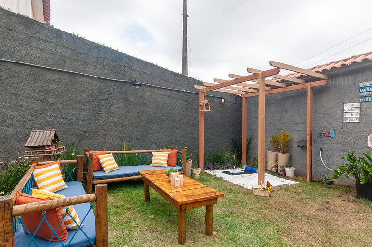 Refúgio Setiba: ar/wi-fi/pet friendly/gar/churrasqueira fogã