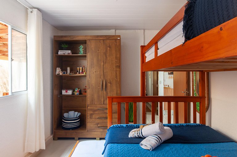 Refúgio Setiba: ar/wi-fi/pet friendly/gar/churrasqueira fogã