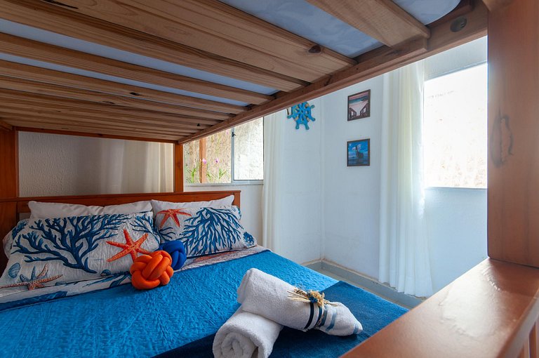 Refúgio Setiba: ar/wi-fi/pet friendly/gar/churrasqueira fogã