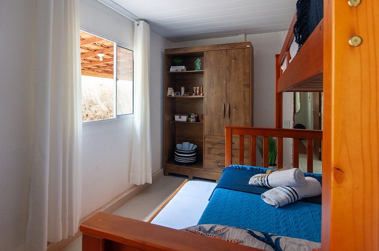 Refúgio Setiba: ar/wi-fi/pet friendly/gar/churrasqueira fogã