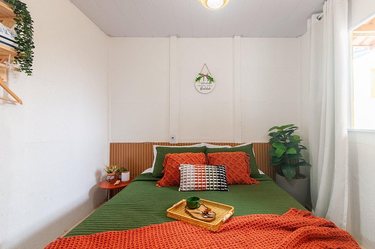 Refúgio Setiba: ar/wi-fi/pet friendly/gar/churrasqueira fogã