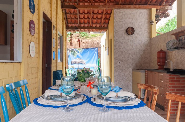 Refúgio Setiba: ar/wi-fi/pet friendly/gar/churrasqueira fogã