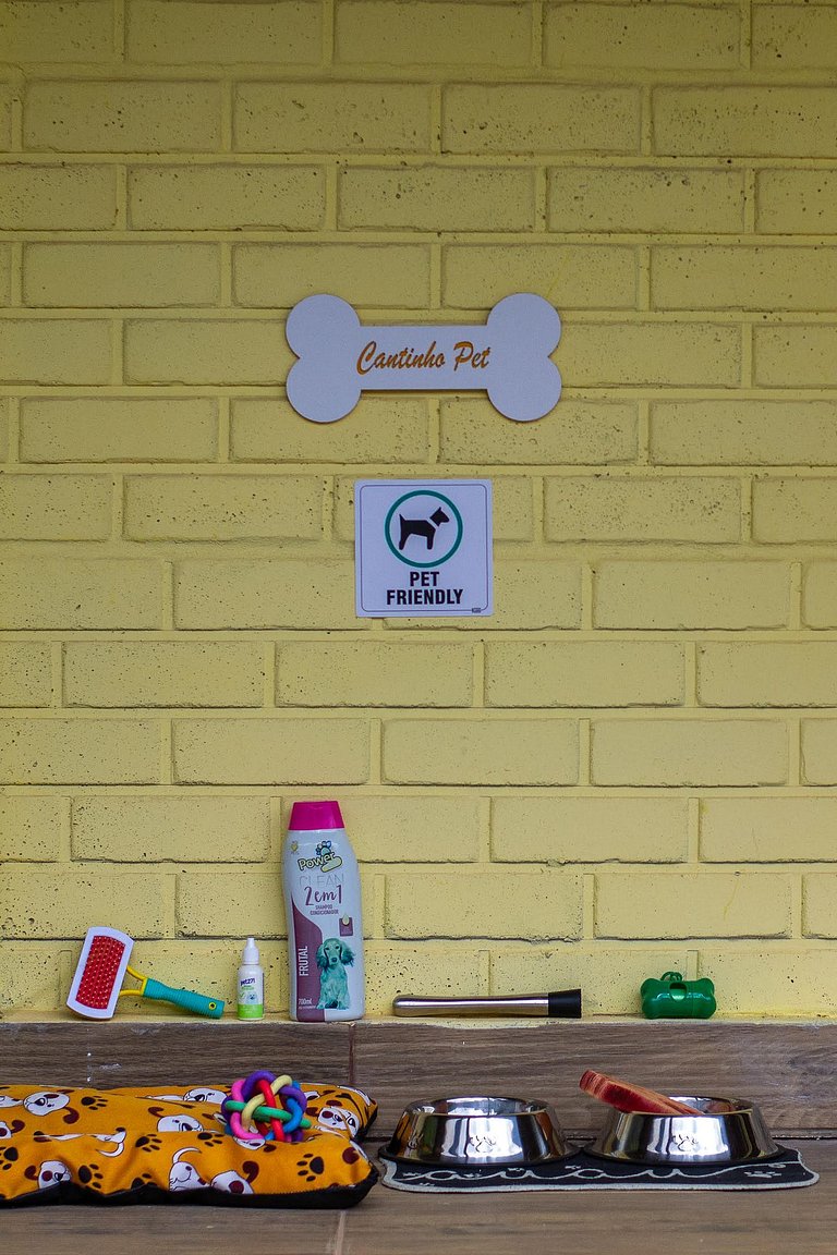 Refúgio Setiba: ar/wi-fi/pet friendly/gar/churrasqueira fogã