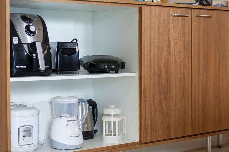 Refúgio Setiba: ar/wi-fi/pet friendly/gar/churrasqueira fogã