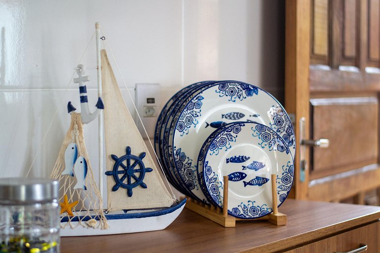 Refúgio Setiba: ar/wi-fi/pet friendly/gar/churrasqueira fogã