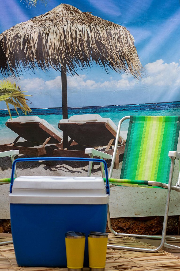 Refúgio Setiba: ar/wi-fi/pet friendly/gar/churrasqueira fogã